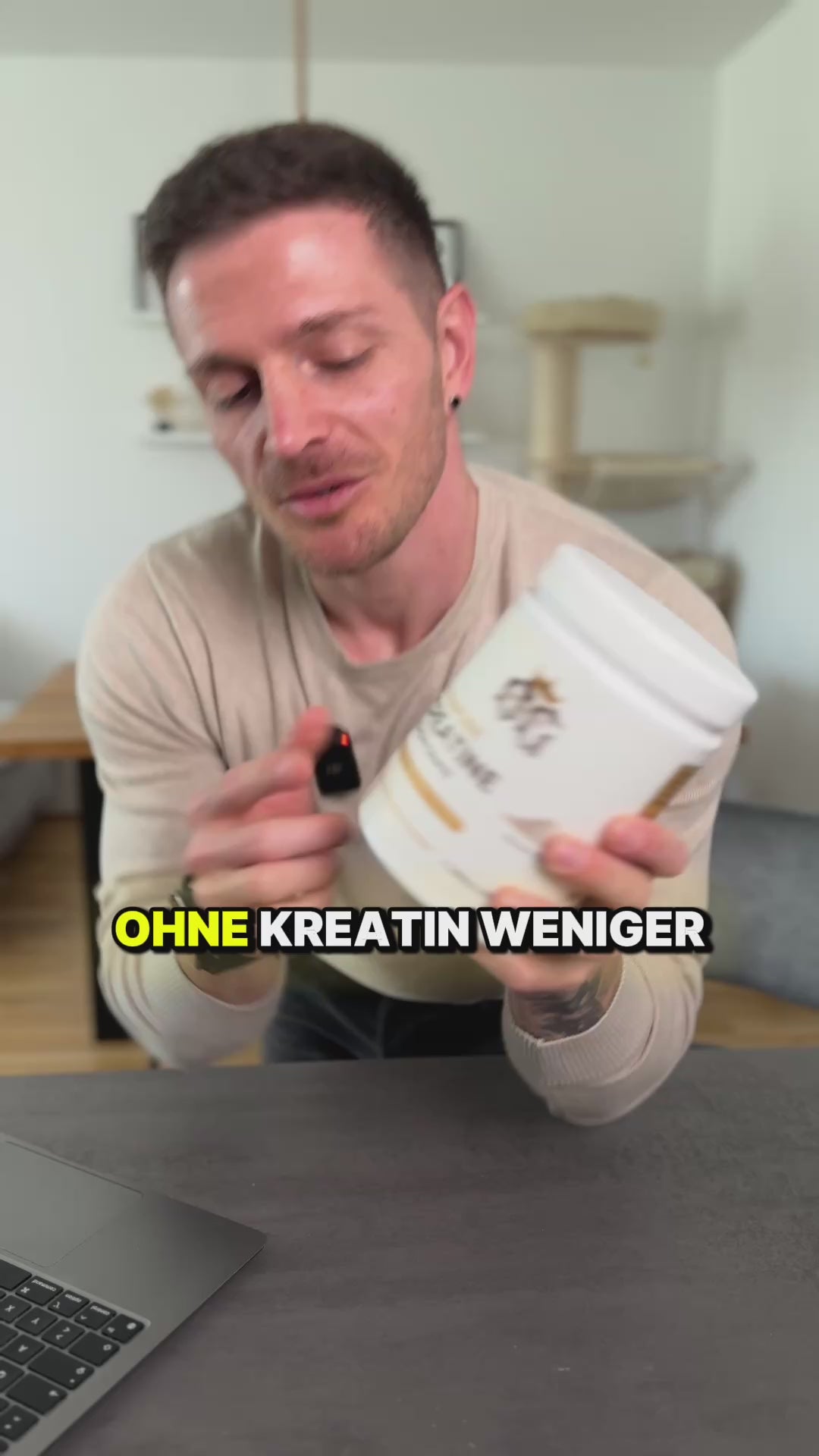 Reel über Kreatin und Muskelaufbau